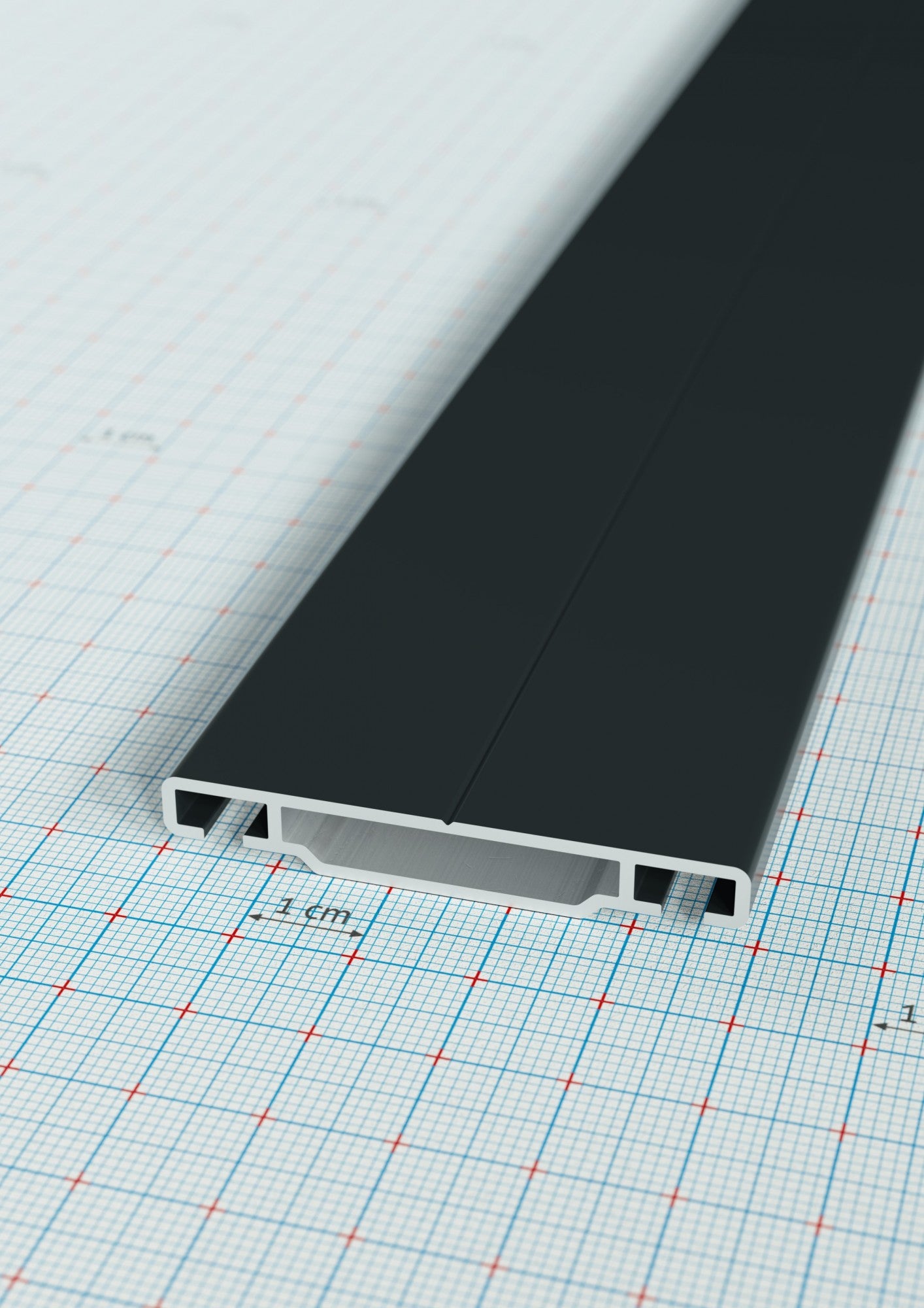 PolyfiX L51 leszorító profil - antracit