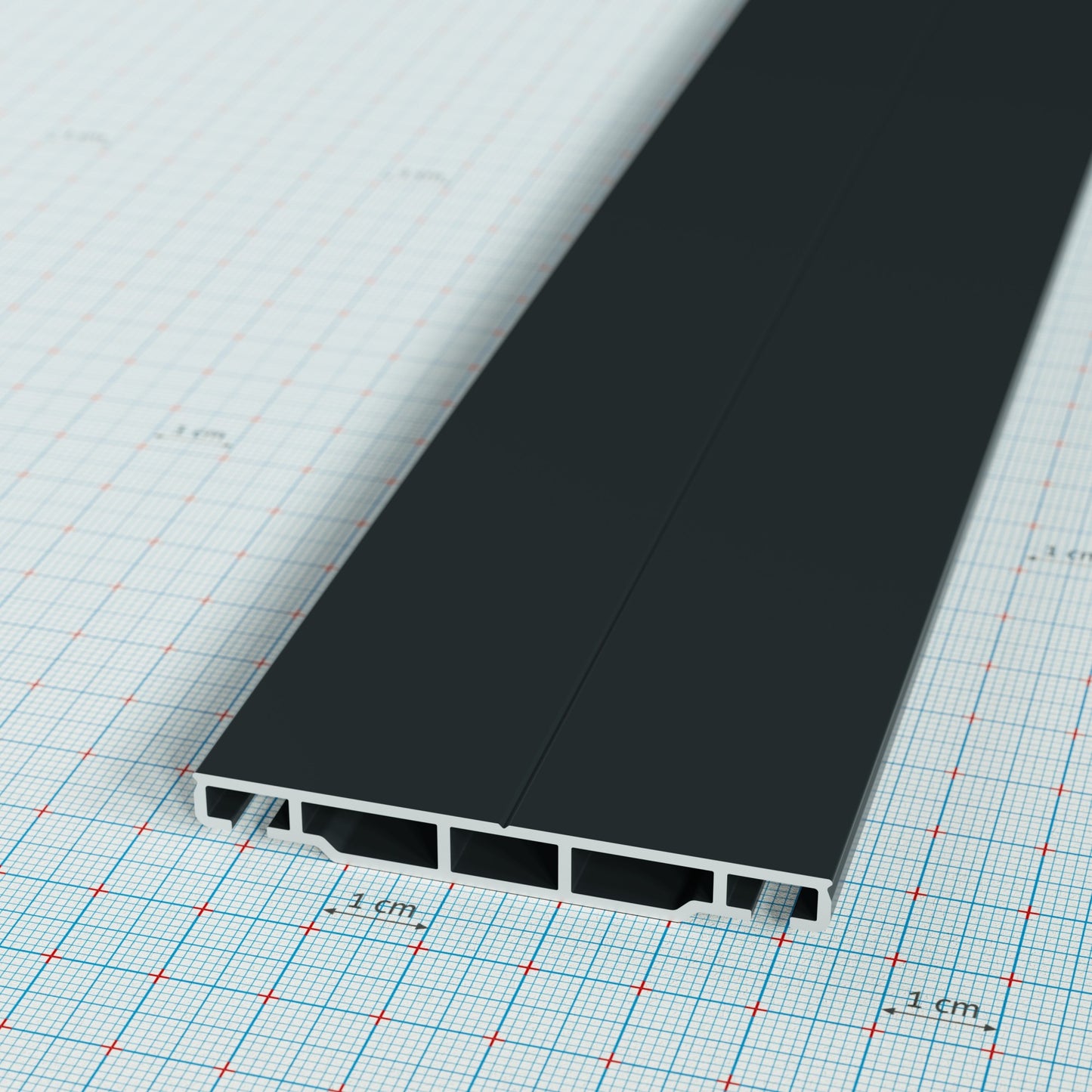 PolyfiX L61 leszorító profil - Antracit
