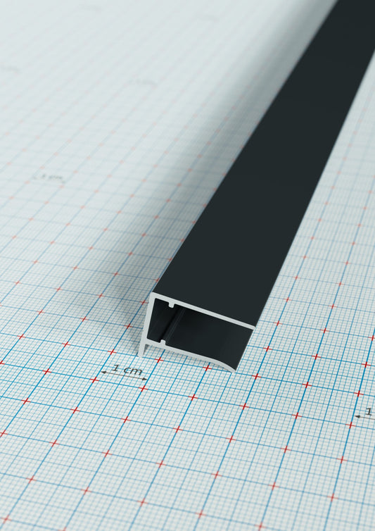 PolyfiX T10 végzáró profil - antracit
