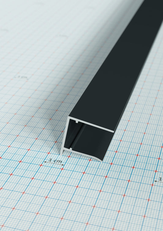 PolyfiX T16 végzáró profil - antracit